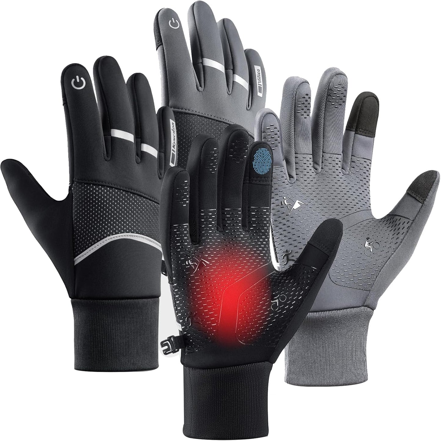 Touchscreen Thermal Gloves: Stay Warm & Dry!