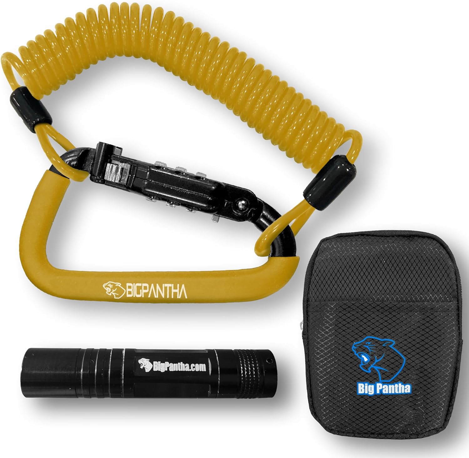 Secure Your Gear Anywhere - Yellow Helmet Lock Set