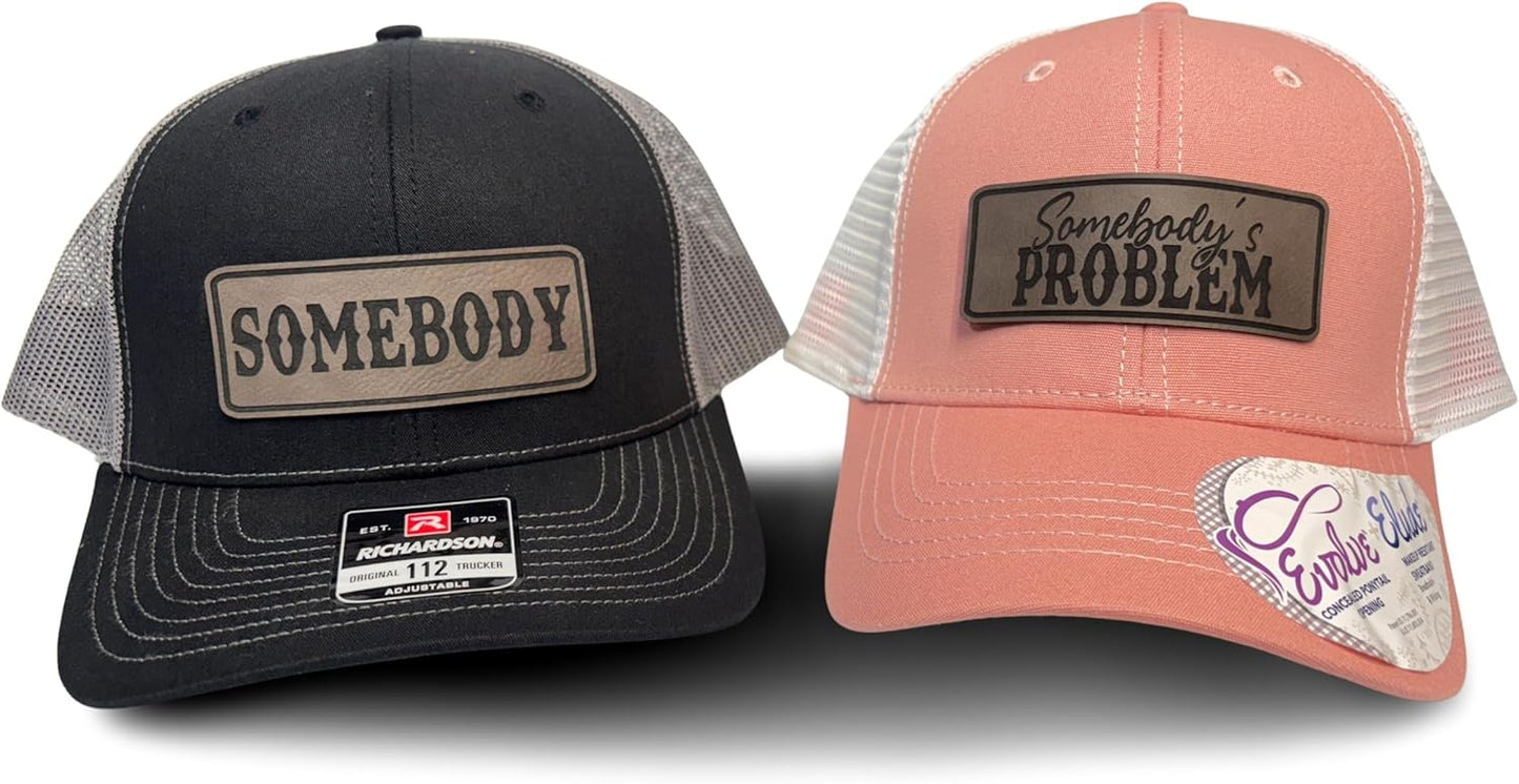 Somebody's Problem Vintage Trucker Hats for Men & Women - 2 Pack