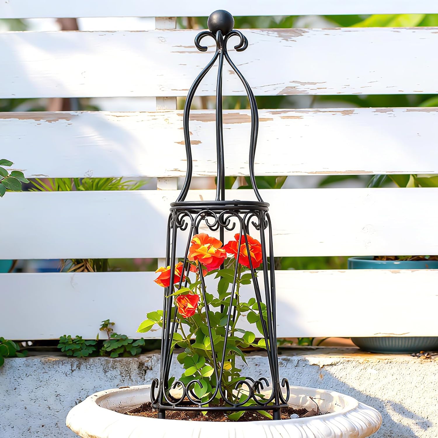 Indoor Plant Trellis for Potted Plants - Stylish Support Obelisk