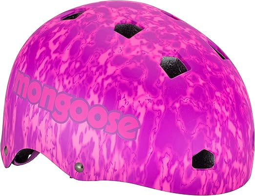 Mongoose All Terrain BMX Bike Helmet for Kids and Youth Safety