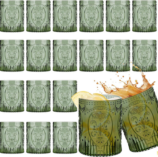 24 Vintage Drinking Glasses for Memorable Events and Parties