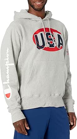 Champion Men's Hoodie Reverse Weave Fleece Comfortable Pullover