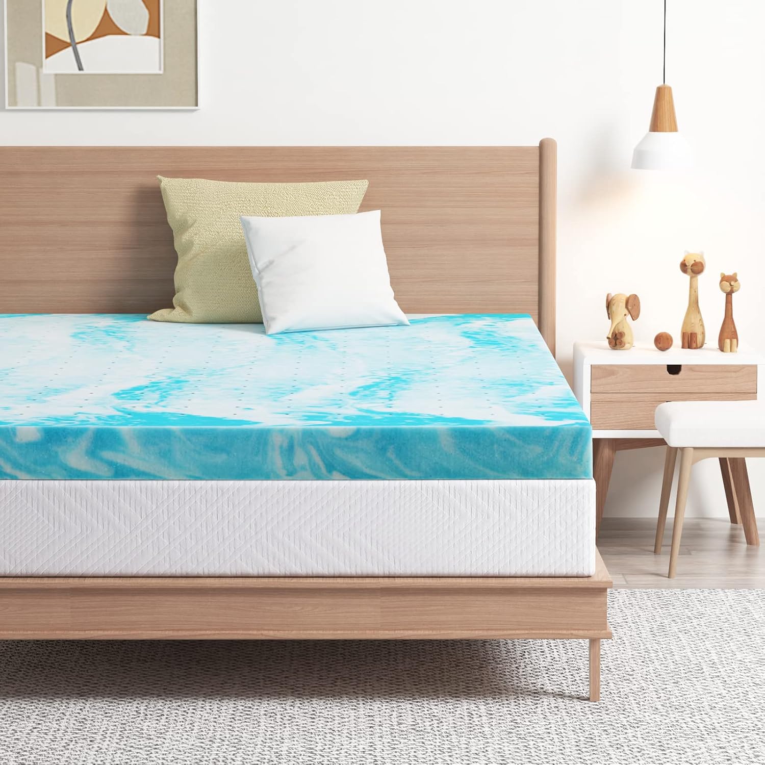 EGO Topper 4 Inch Twin Memory Foam Mattress Topper for Comfort