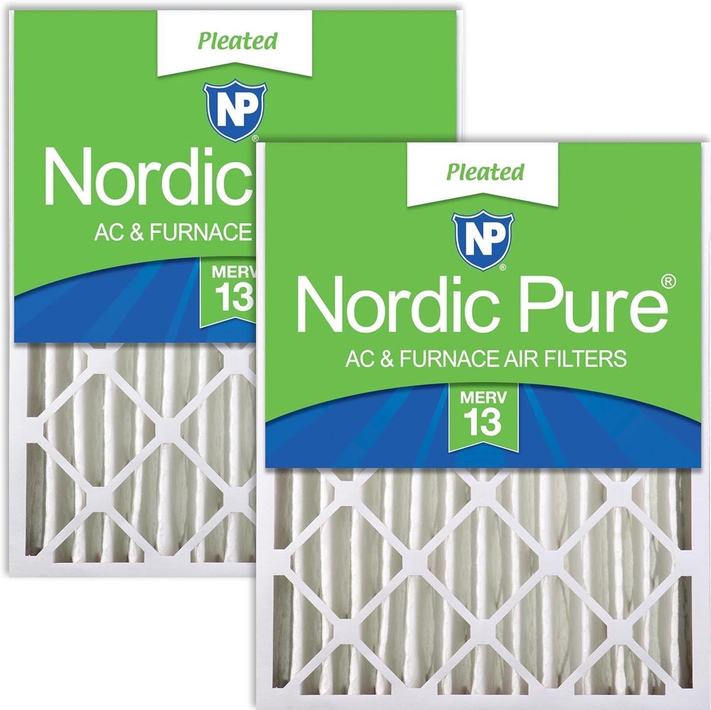 Nordic Pure 20x24x4 Pleated MERV 13 Air Filters for Clean Air