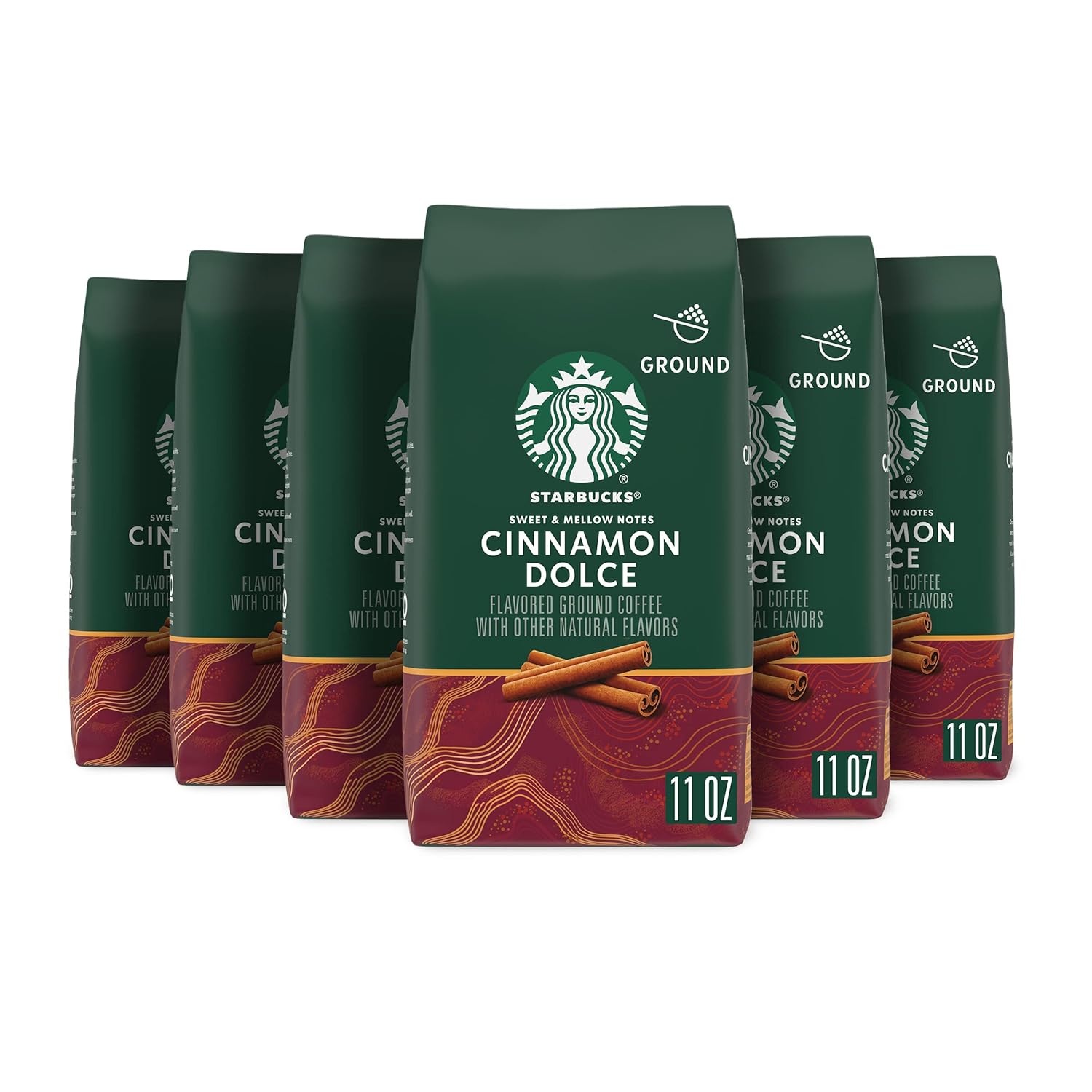Starbucks Ground Coffee, Cinnamon Dolce Flavored Delight