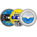 7in 3PC Variety Diamond Blade Pack for Metal Concrete Porcelain