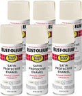 Rust-Oleum Stops Rust Satin Almond Spray Paint 6-Pack - Durable