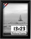 Black 13x23 Picture Frame.75 in Wide - Classic Wall Frame