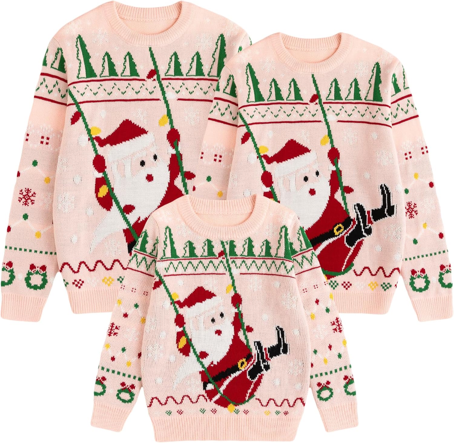 Curipeer Ugly Family Matching Christmas Sweaters for Everyone