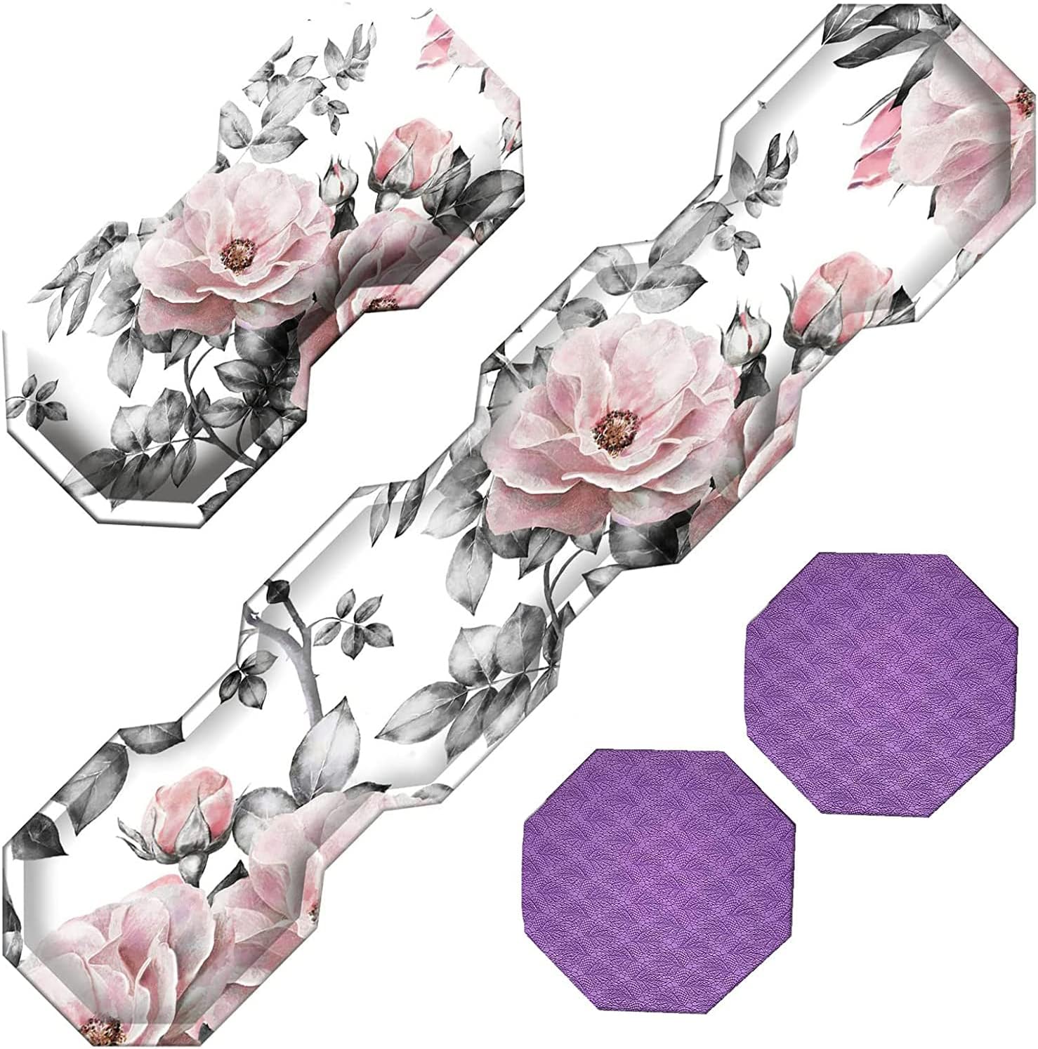 Ergonomic Gel Wrist Rest Set for Comfort ~ Pink Flower