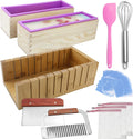 Silicone soap molds -Soap Cutting Tool Set Wooden Bamboo - Accurate