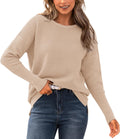 Fall Sweaters for Women Casual Long Sleeve Striped Pullover