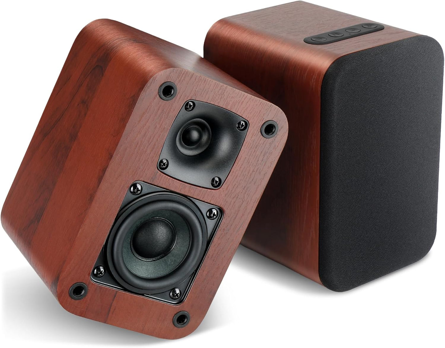 Powered Bluetooth Bookshelf Speakers for Turntables and More