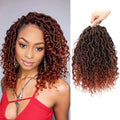 Goddess Locs Crochet Hair 14 in Faux Locs with Curly Ends - Pre Looped