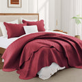 IR Imperial Rooms King Quilt Bedding Set - Reversible Embossed Quilt