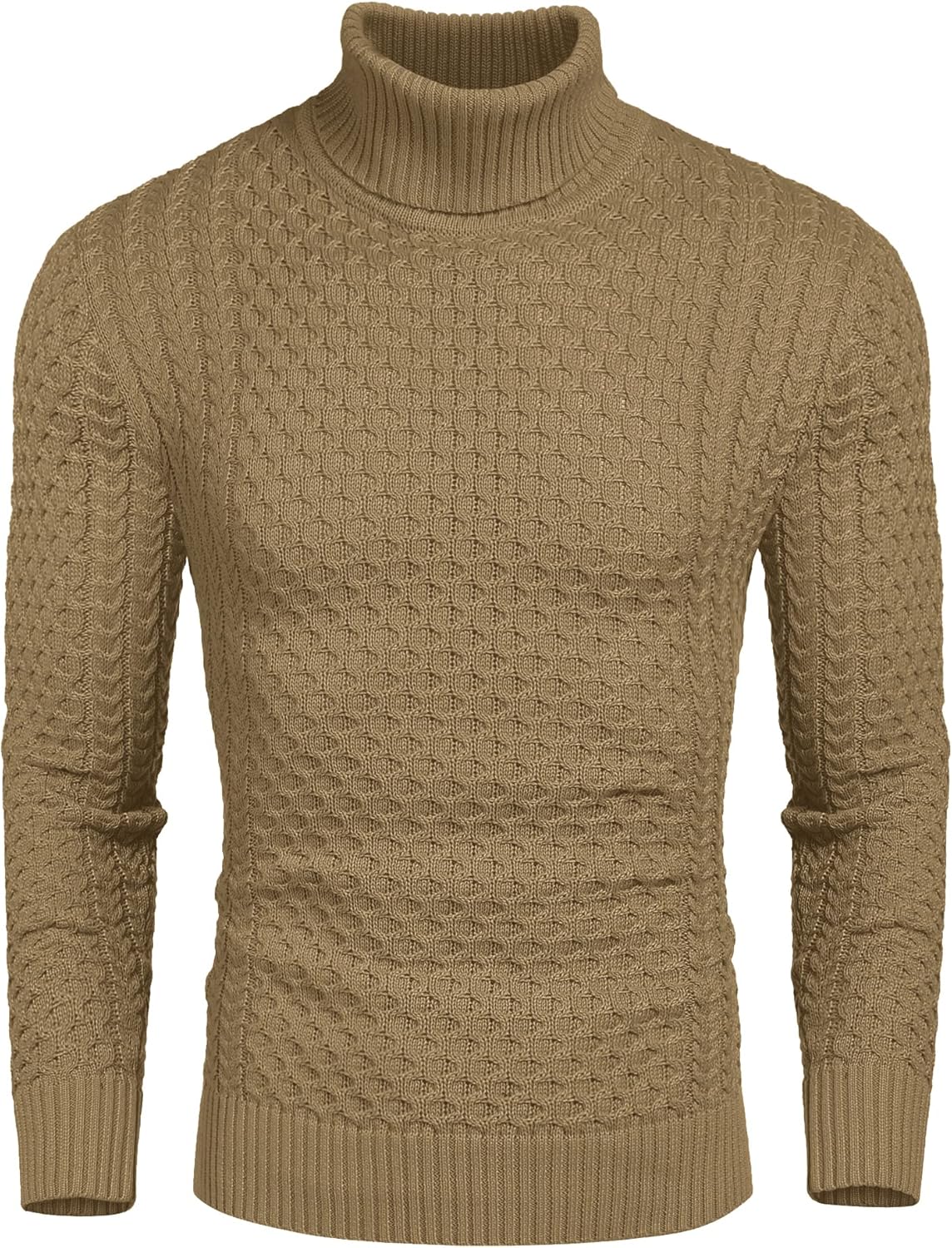 Men's Slim Fit Turtleneck Sweater for Casual Stylish Looks
