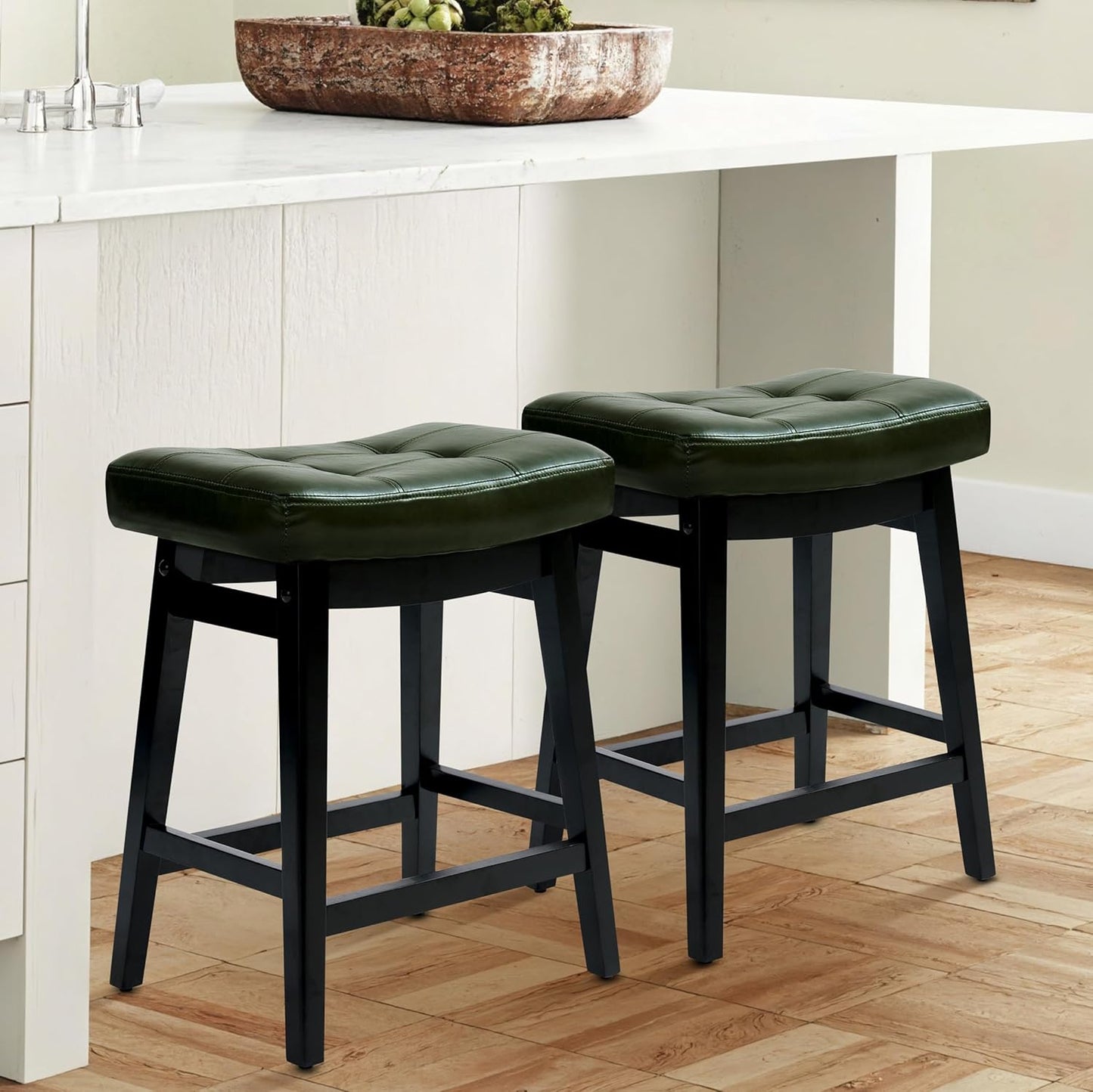 Comfortable Counter Height Bar Stools Set of 2 for Kitchen