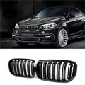 X5 Grill - X6 Black Front Kidney Grille for 2014-2019 BMW X5 X6