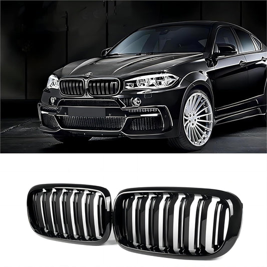 X5 Grill - Stylish Black Front Kidney Grille for BMW X5 and X6