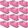 12 Pack Extra Large Moving Bags - Pink Heavy Duty Storage Totes