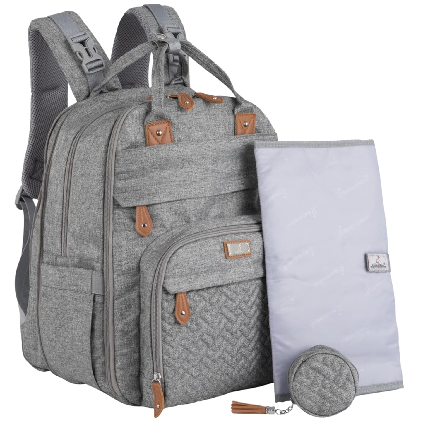 BabbleRoo Extra Large Diaper Bag Backpack for Busy Parents