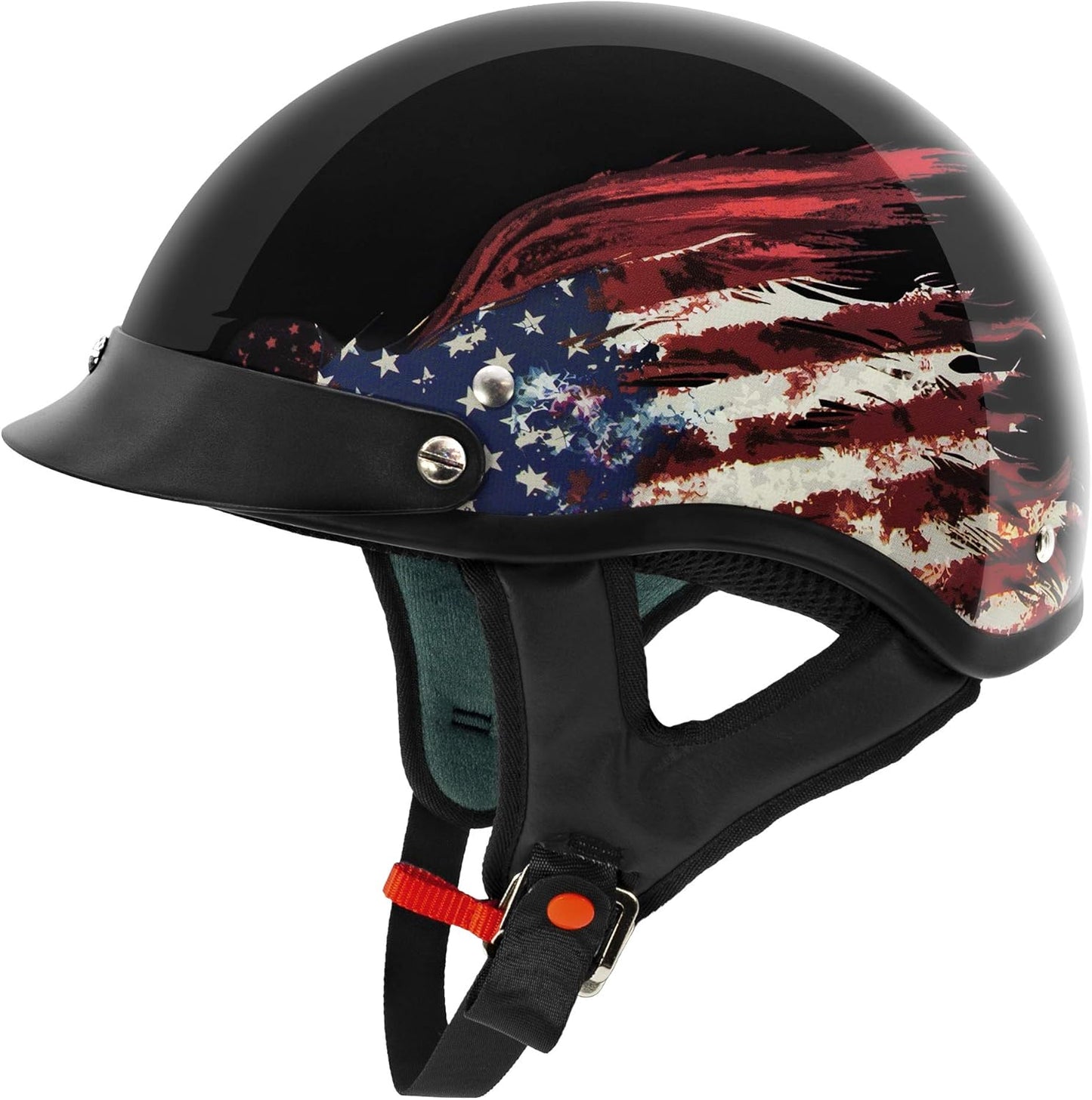 VCAN Cruiser Solid Half Face Motorcycle Helmet for Safety and Comfort