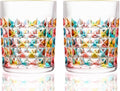 Vibrant 10oz Whiskey Glasses Set - SALADAYS