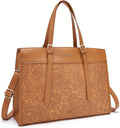 Laptop Tote Bag for Women 15.6 in - Spacious Leather Work Briefcase