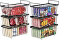 Freezer Storage Bins 6 Pack Small Stackable Deep Organizer - Chest
