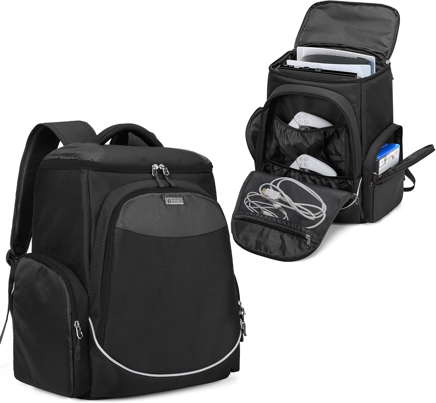 Trunab Gaming Console Backpack for PS5, PS4, Xbox One Travel