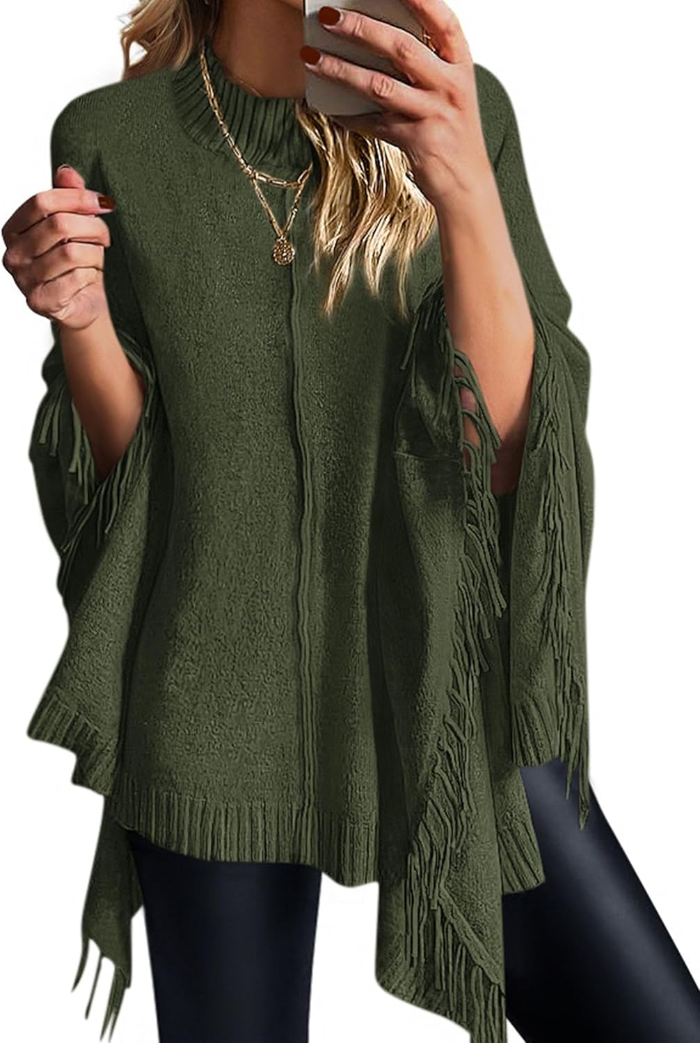 Trendy Chunky Knit Fringe Shawls Wraps for Women in 2025