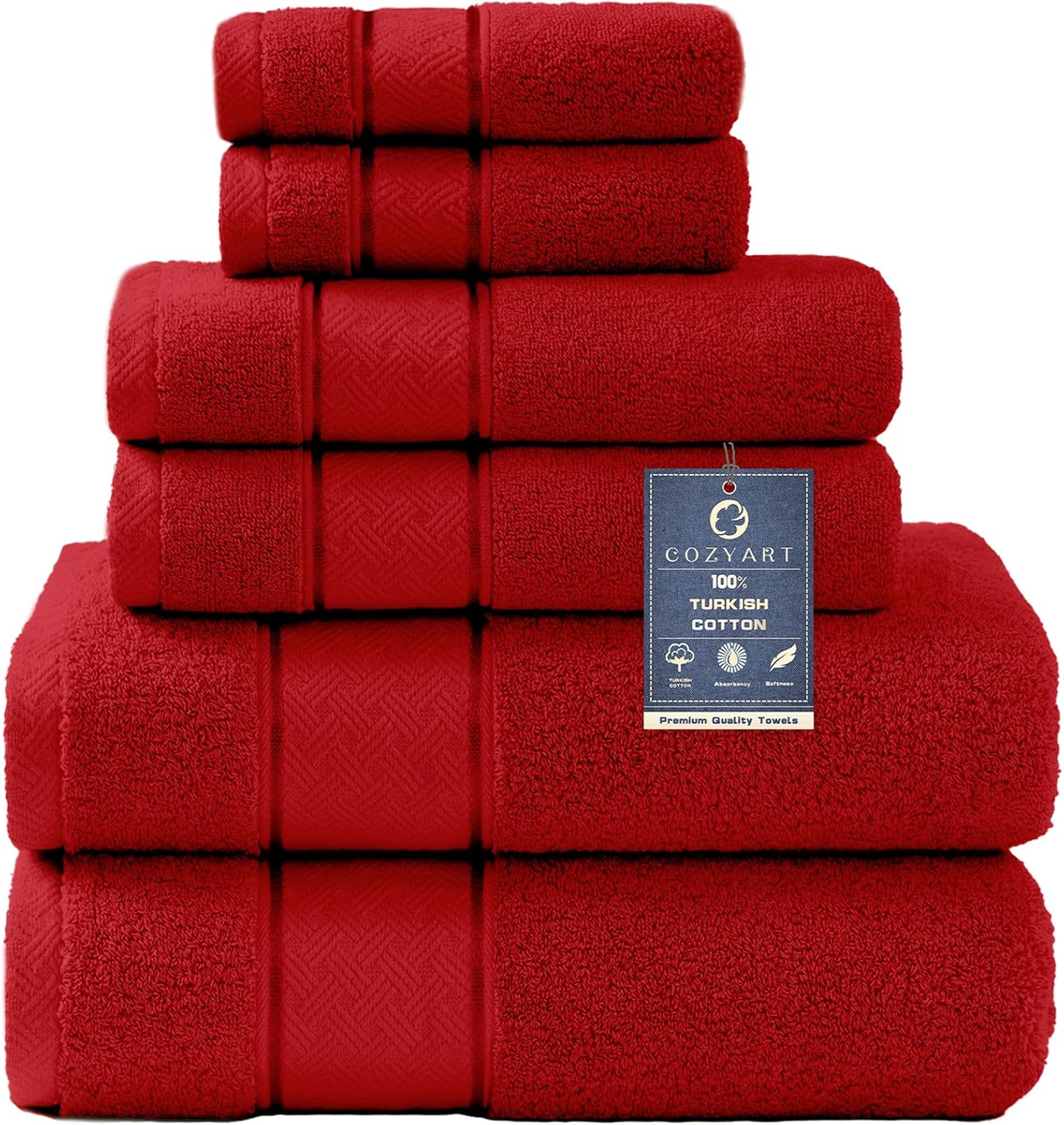 Luxury 100% Turkish Cotton Towel Set for Ultimate Comfort