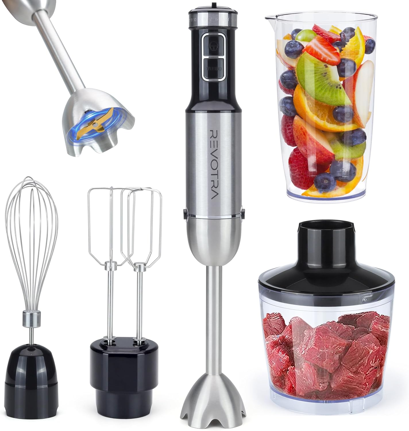 Immersion Blender Handheld 5 in 1 Set for All Cooking Needs