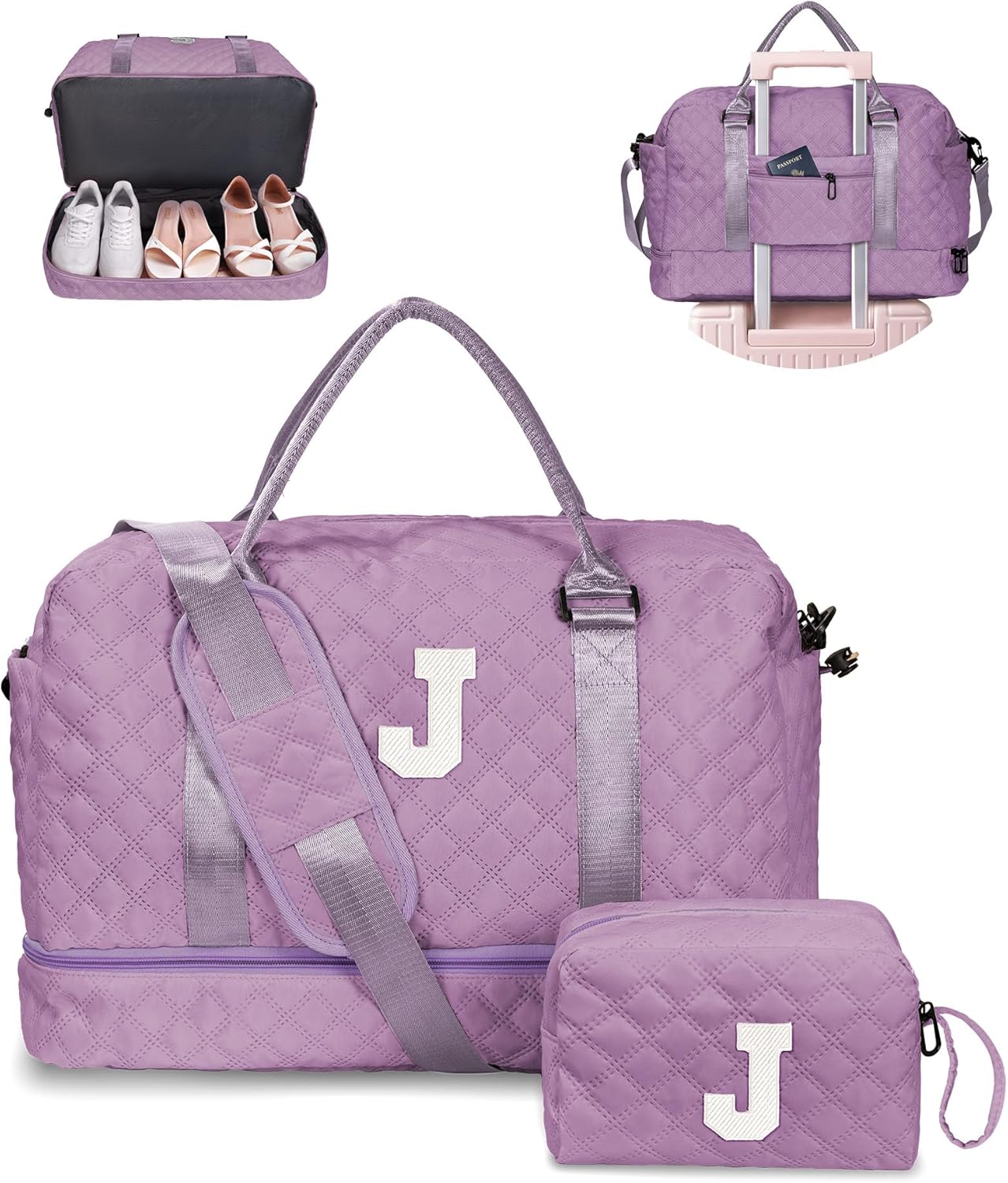 Personalized Weekender Bags for Women with Trolley Sleeve