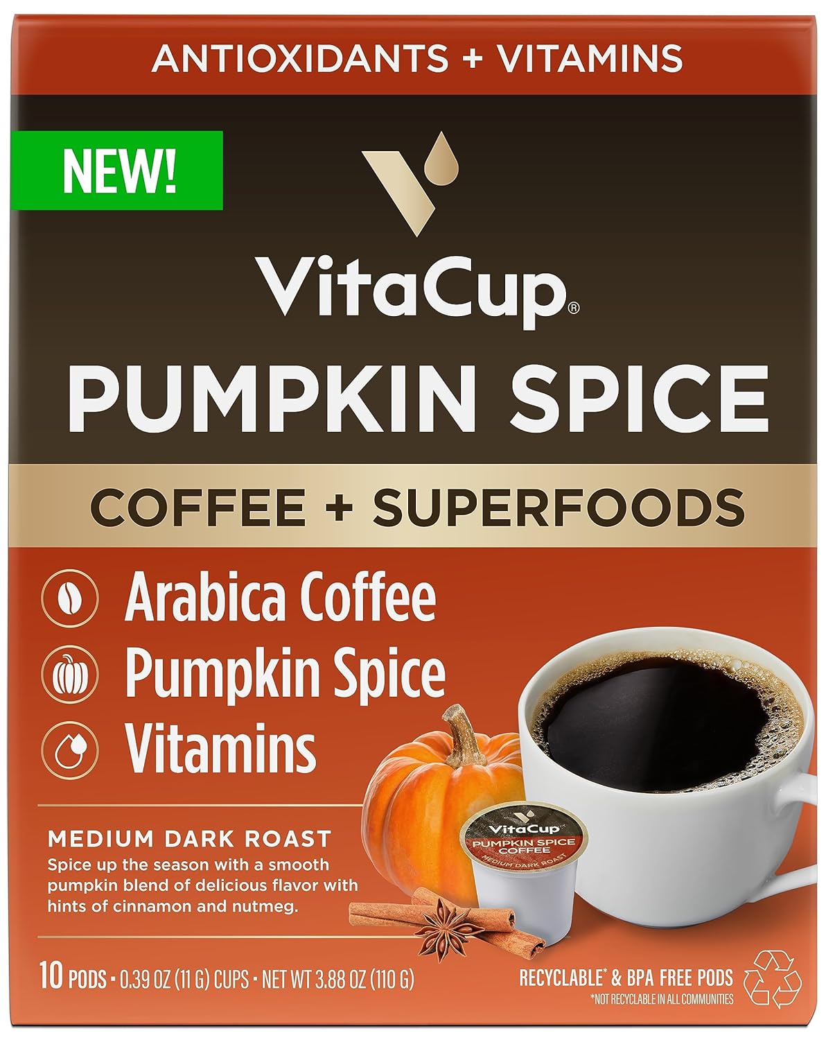 Pumpkin Spice Antioxidant Coffee Pods