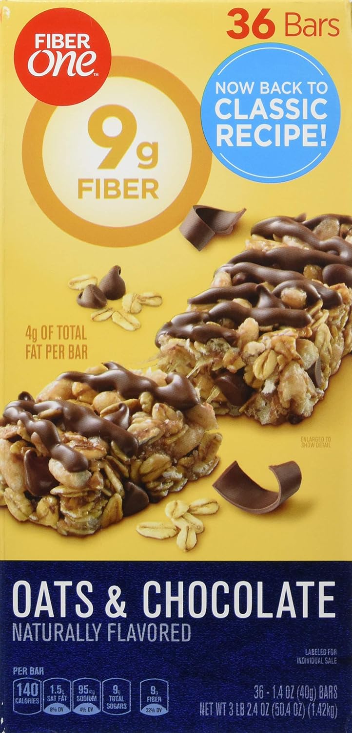 Fiber One Oats & Chocolate Chewy Bars for Guilt-Free Snacking