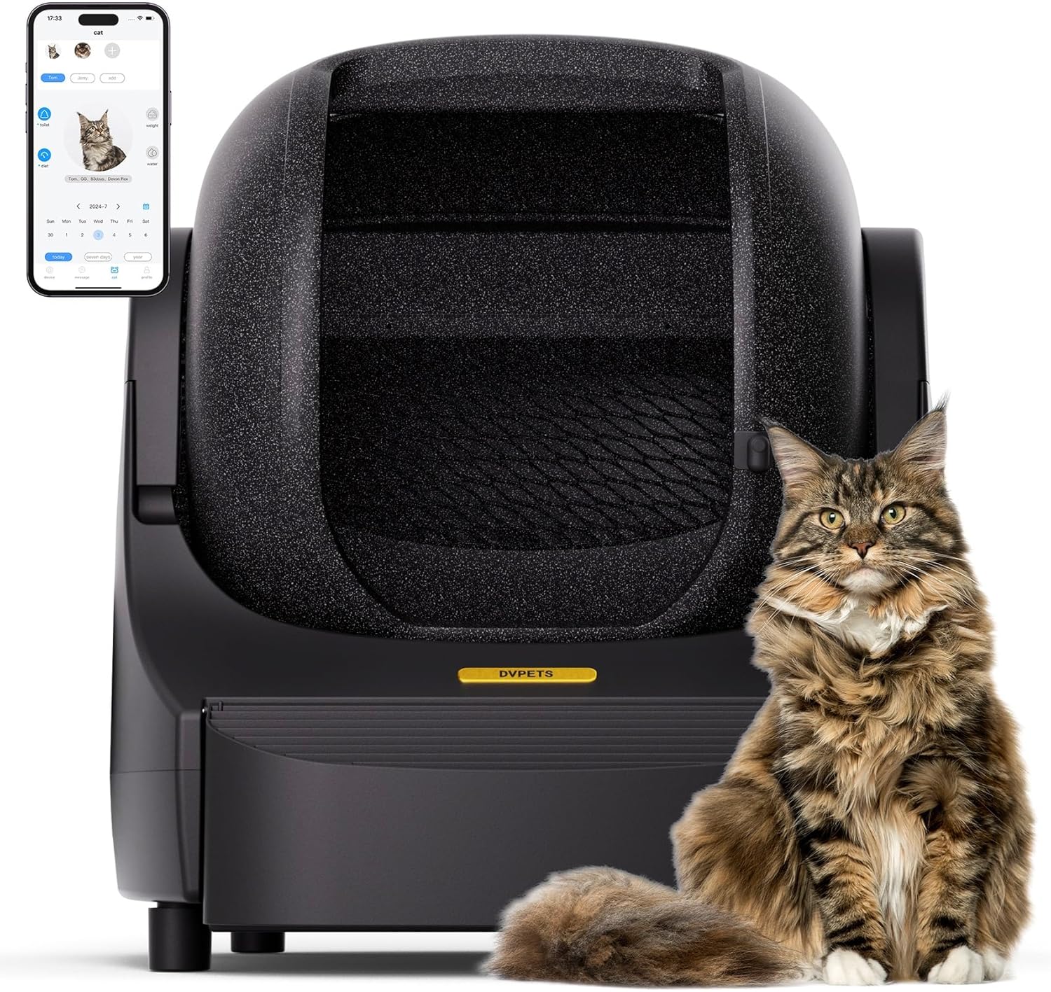 89.5L Extra Large Automatic Cat Litter Box - Odor Control, Safety Protection, Self-Developed APP Control