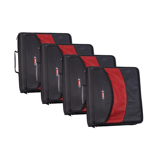 Case-it Dual 2-in-1 Zipper Binder with 600 Sheet Capacity
