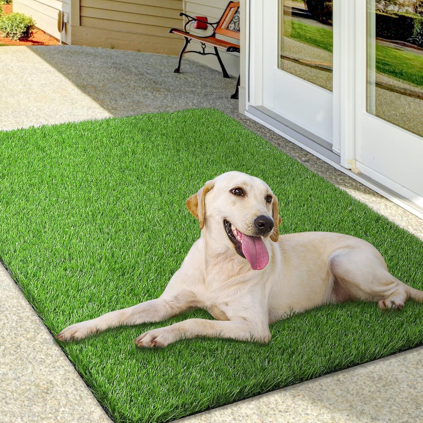 Artificial Grass Mat for Indoor and Outdoor Use, 36 x 47 in