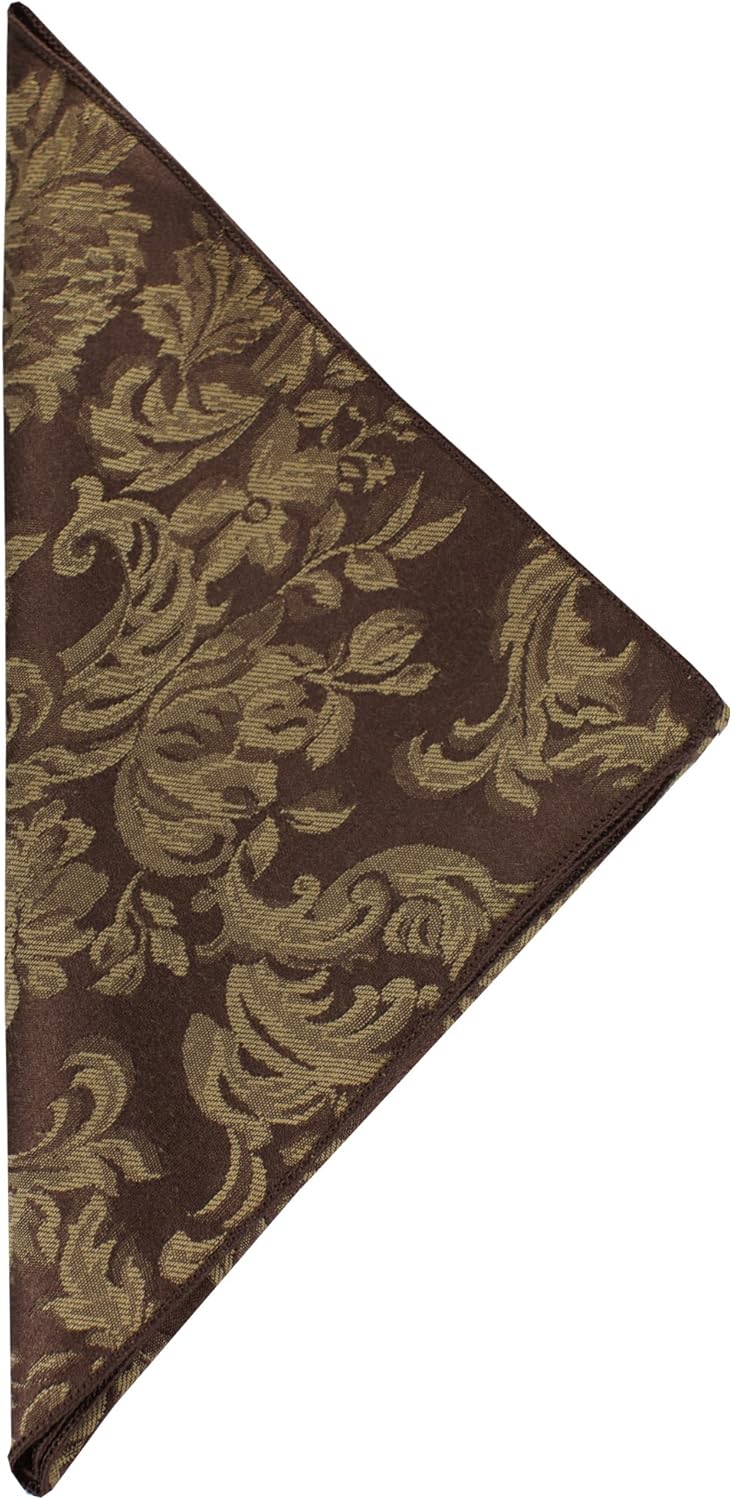 Ultimate Textile Miranda Damask Chocolate Cloth Napkins Set of 60