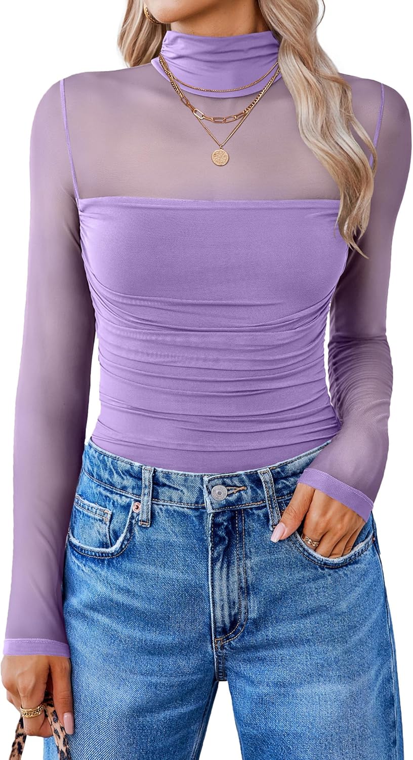 Avidlove Long Sleeve Bodysuit for Women - Elegant Shapewear