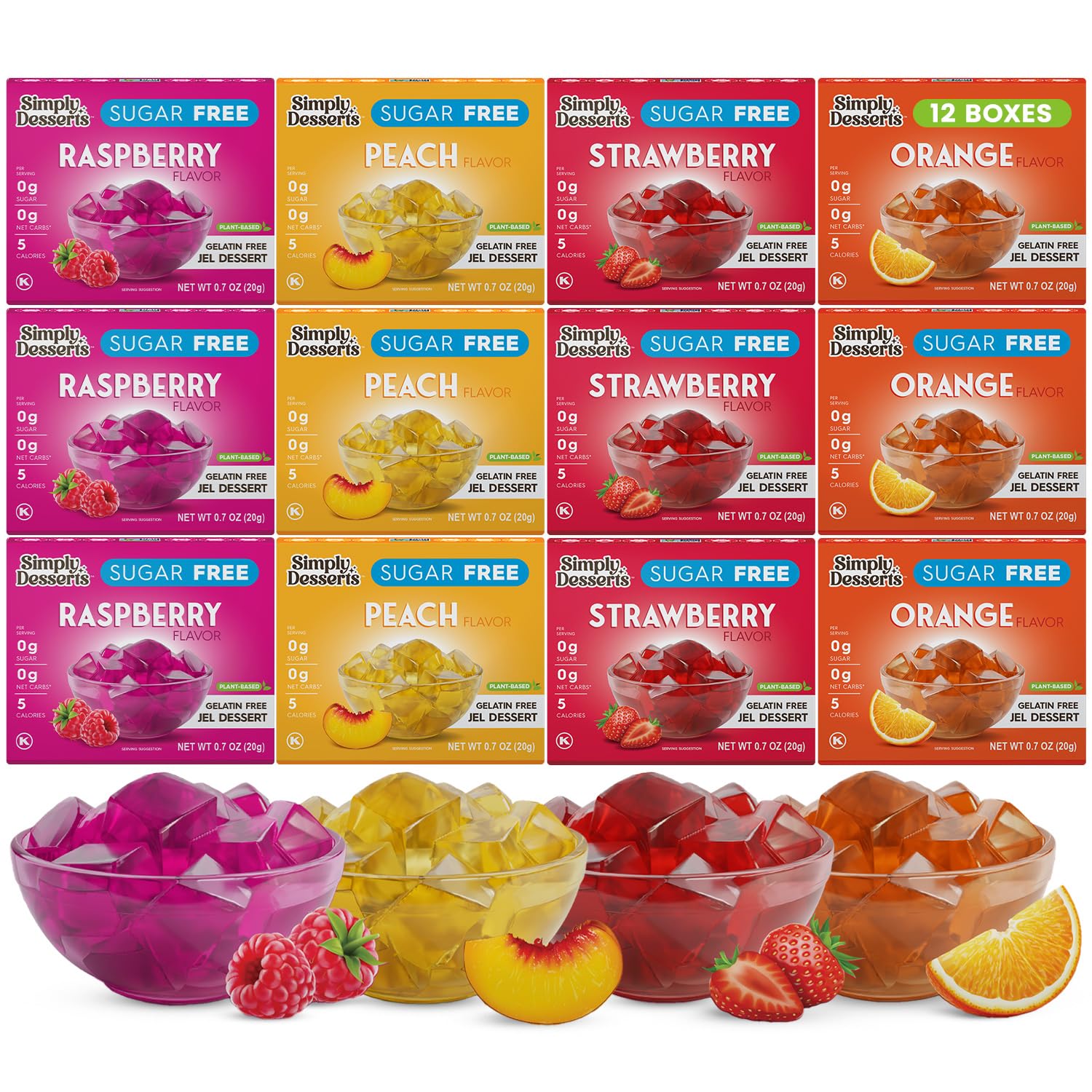 Simply Desserts Sugar-Free Jel Variety Pack for Guilt-Free Indulgence
