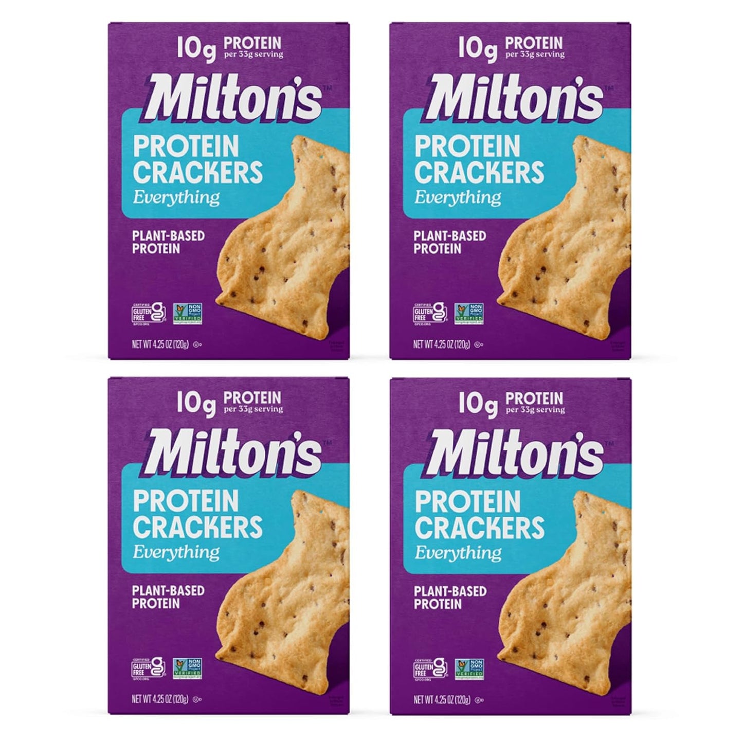 Milton's Protein Crackers - Deliciously Crunchy Snack with Protein