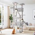 81 in Tall Cat Tree Multi-Level Climbing Tower - Stable Large Condo