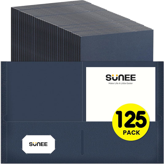 Durable 2 Pocket Folders with Pockets for School and Office