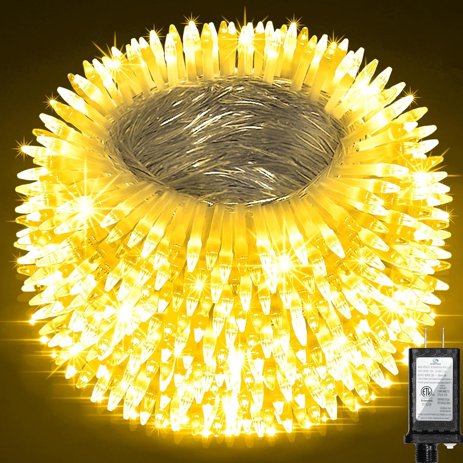 750 LED Christmas Lights for Outdoor Holiday Decor and More