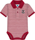 Creative Knitwear College Baby Striped Polo Bodysuit (Style BZ2J)