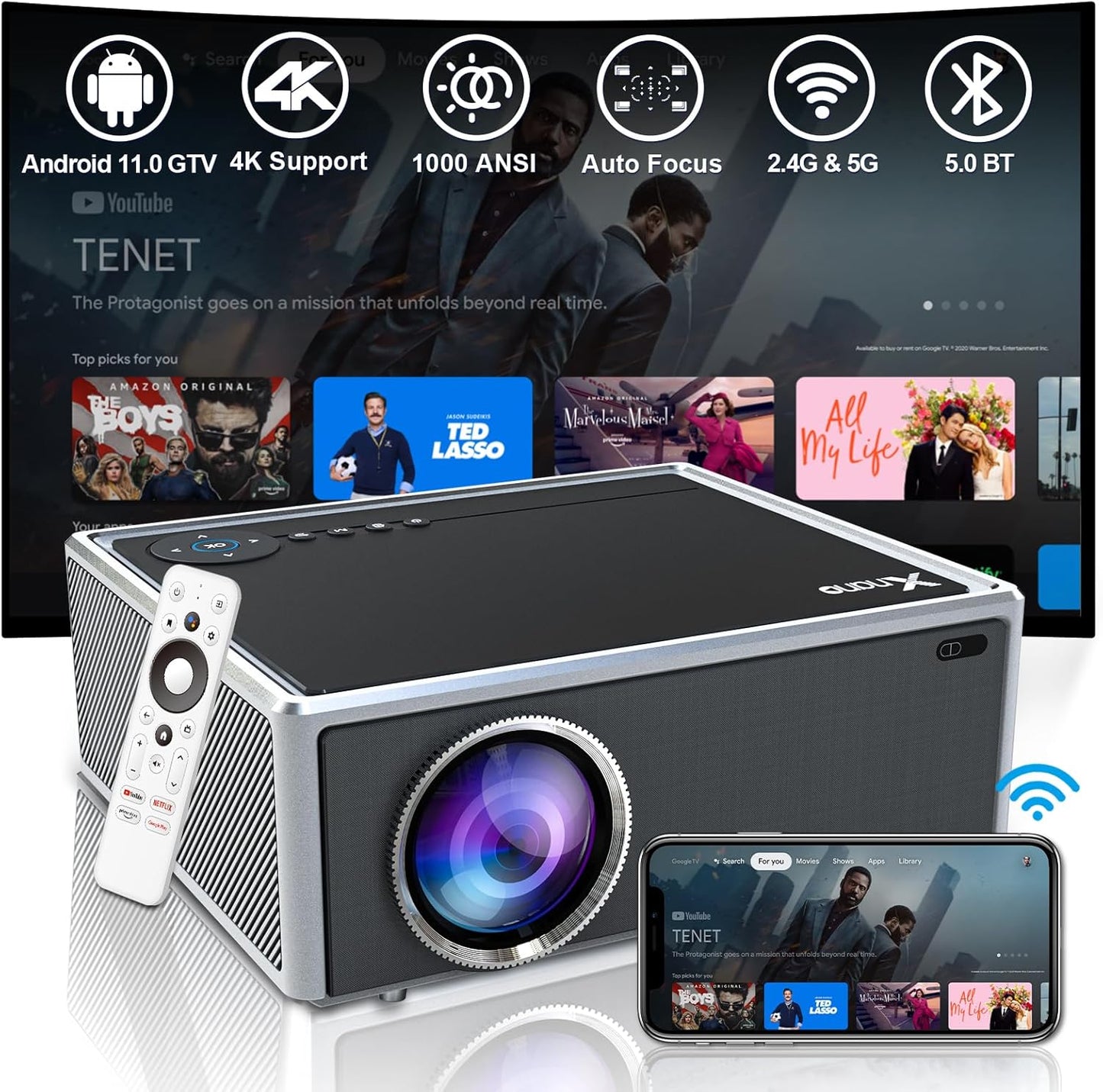 XNANO 8K/4K Official Netflix Projector