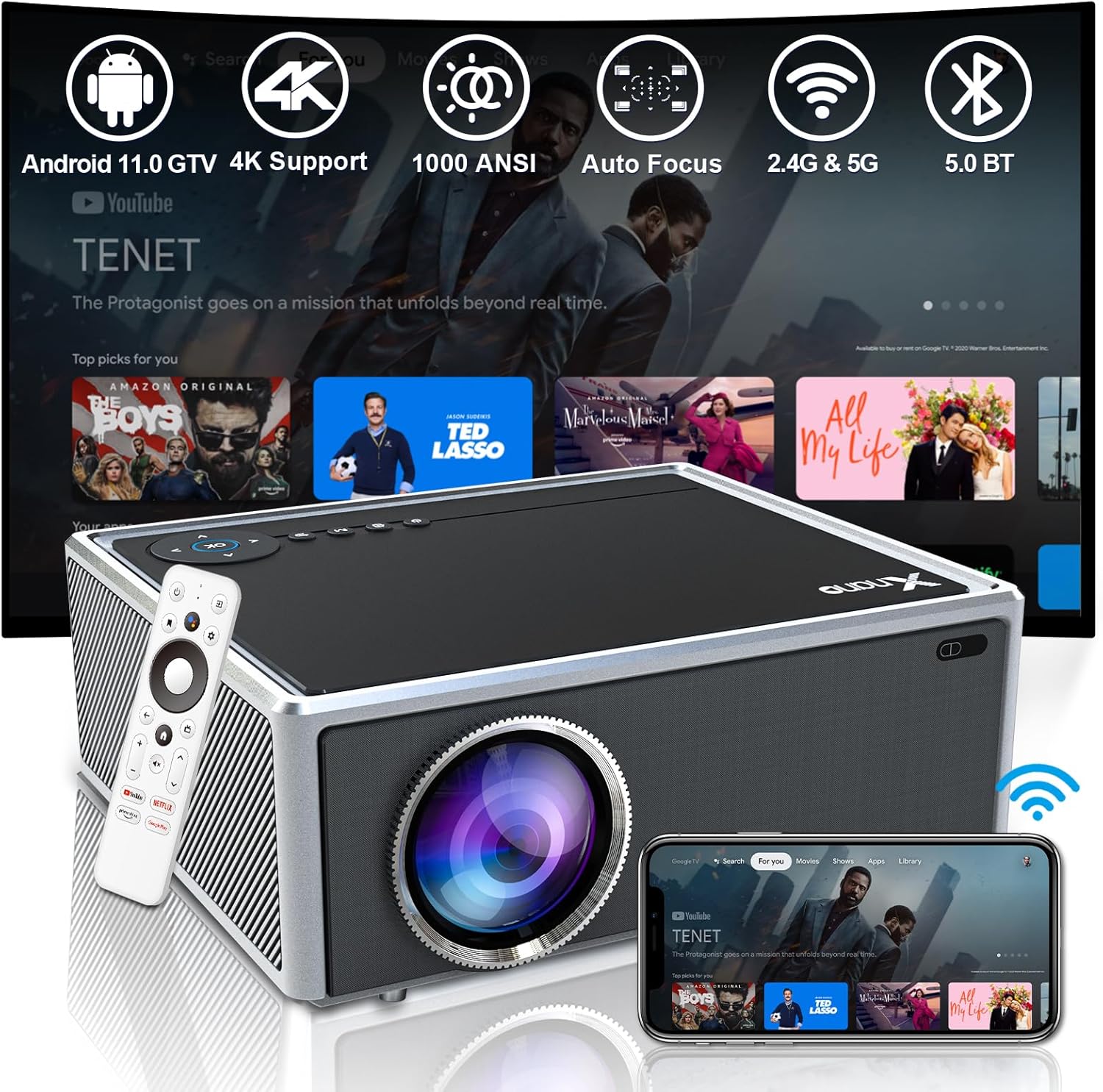 XNANO 8K/4K Official Netflix Projector
